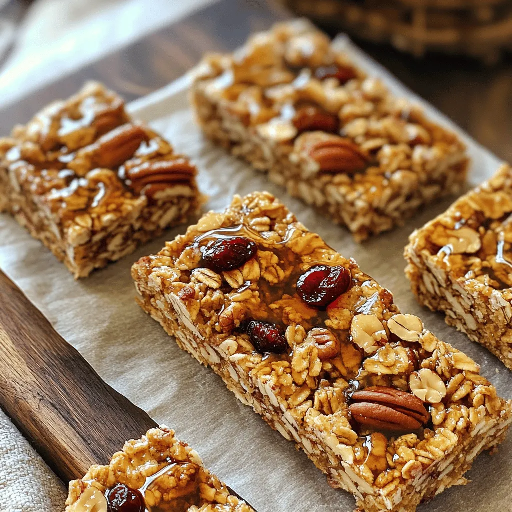 Maple Pecan Granola Bars Easy Healthy Snack Recipe
