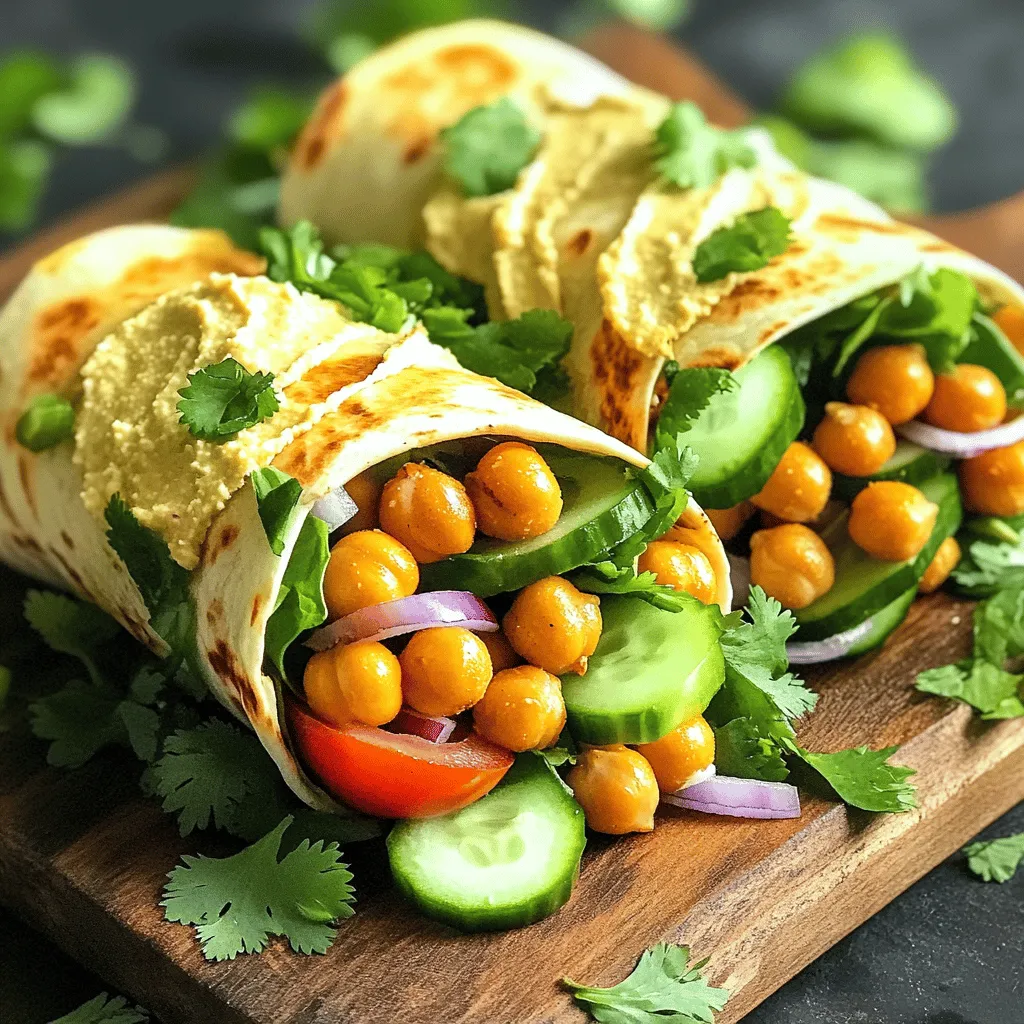 Spicy Roasted Chickpea Wraps Healthy and Satisfying Meal