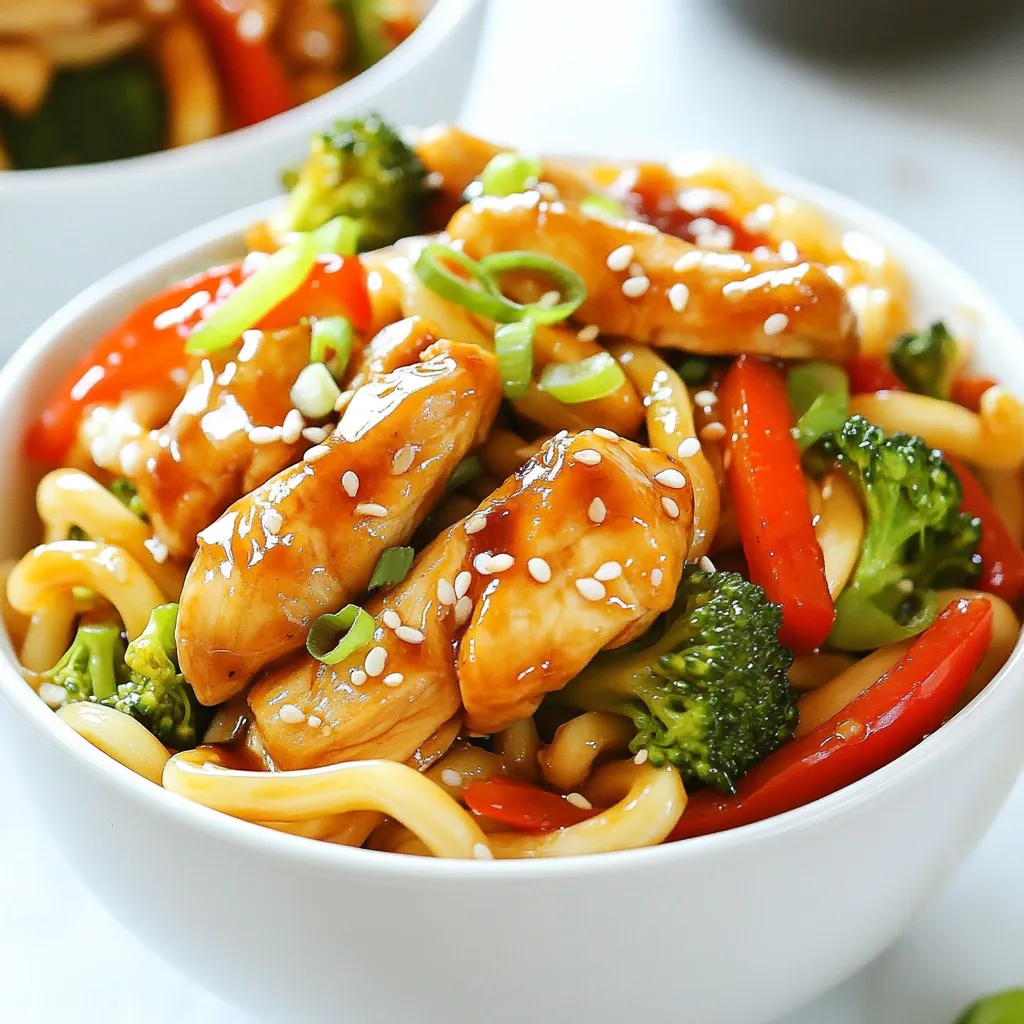 Teriyaki Chicken Udon Stir Fry Flavorful and Easy Meal