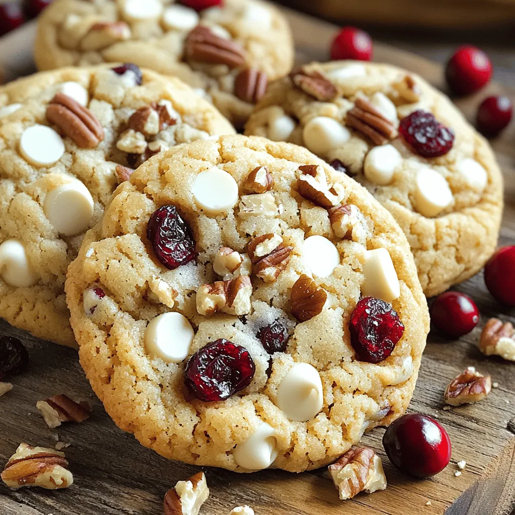 White Chocolate Cranberry Cookies Easy and Delicious