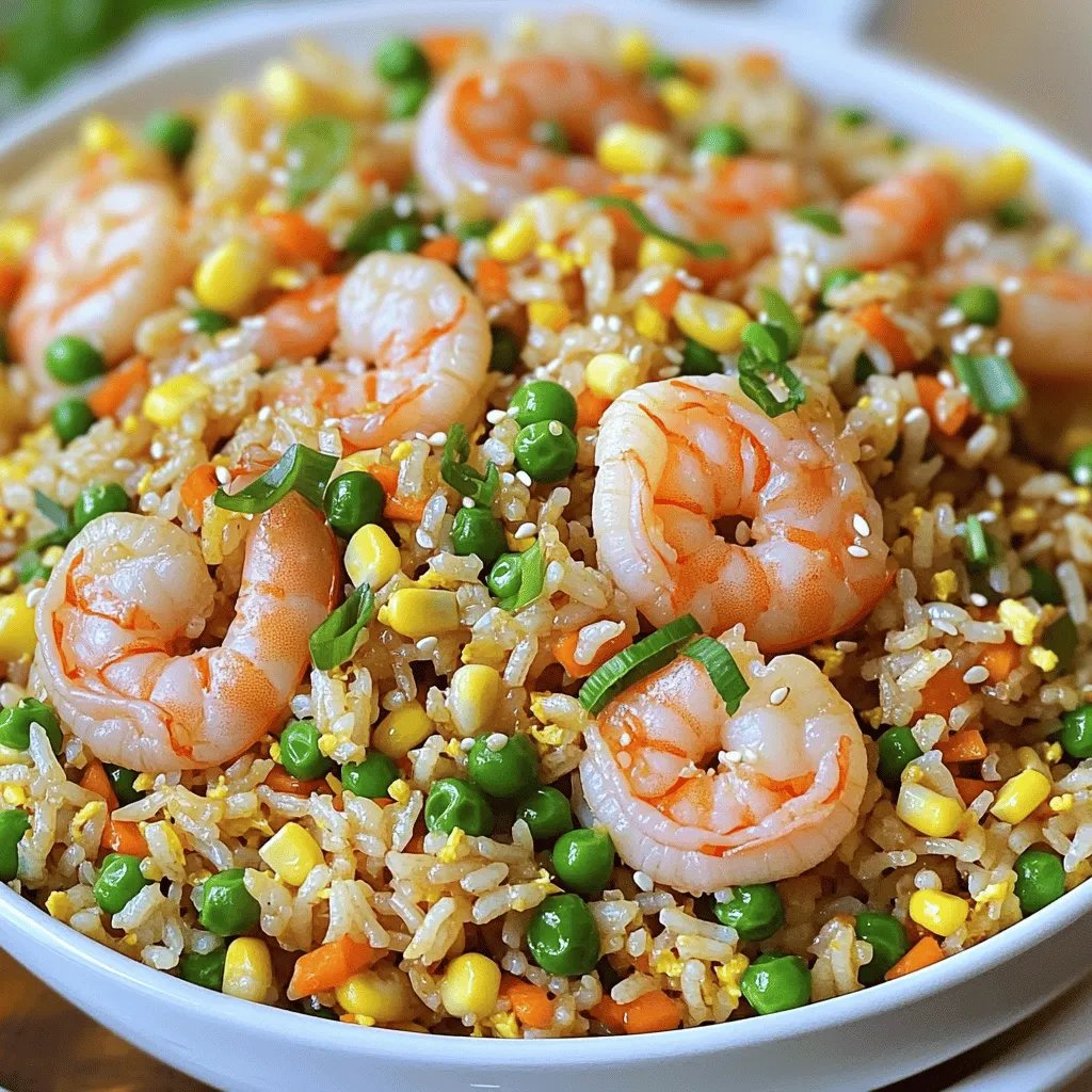 Chinese Style Shrimp Fried Rice Flavorful Meal Option