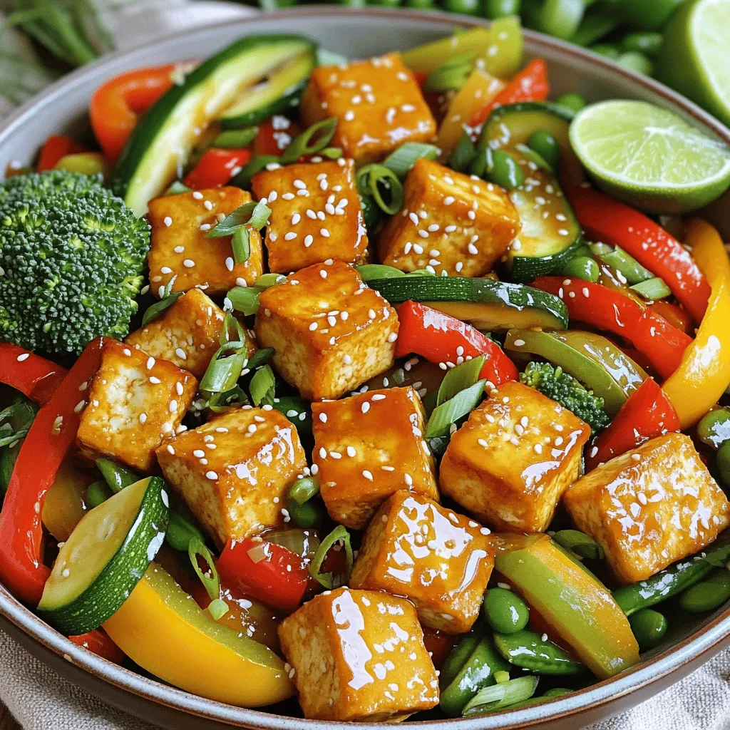 Sheet Pan Crispy Tofu Stir Fry Healthy and Quick Meal