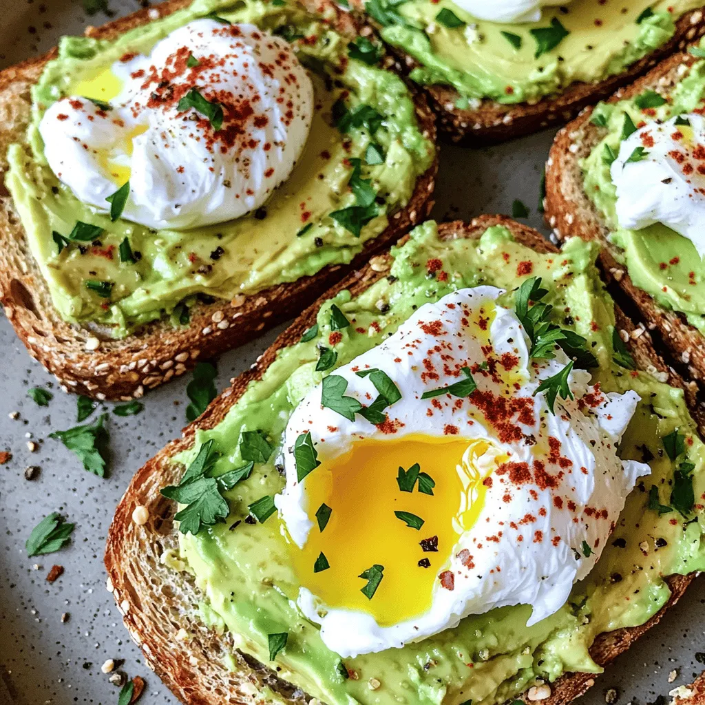Avocado Toast with Poached Egg Simple and Fresh Dish