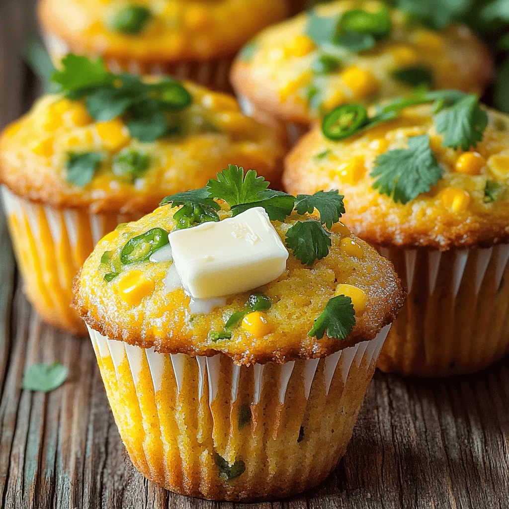 Cheesy Jalapeño Cornbread Muffins Flavorful and Easy