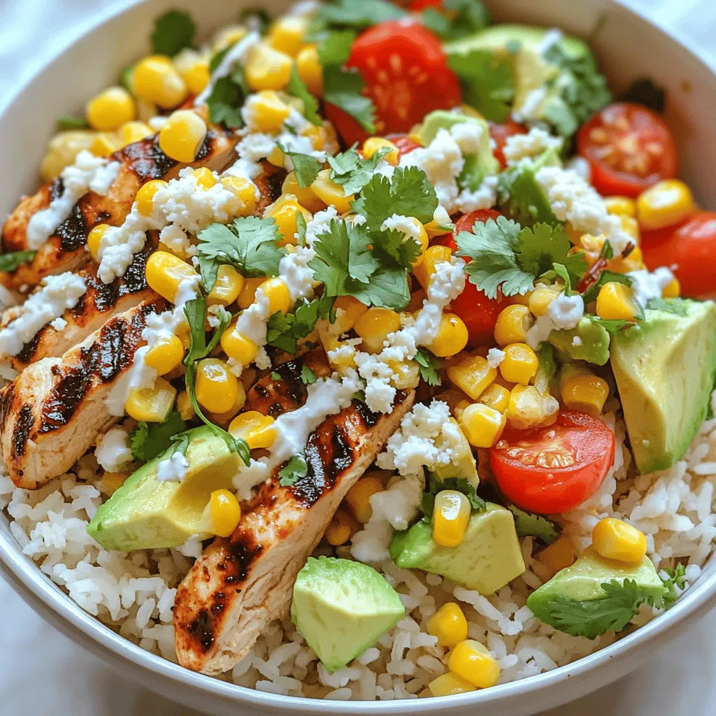 Street Corn Chicken Rice Bowl Flavorful and Fun Meal