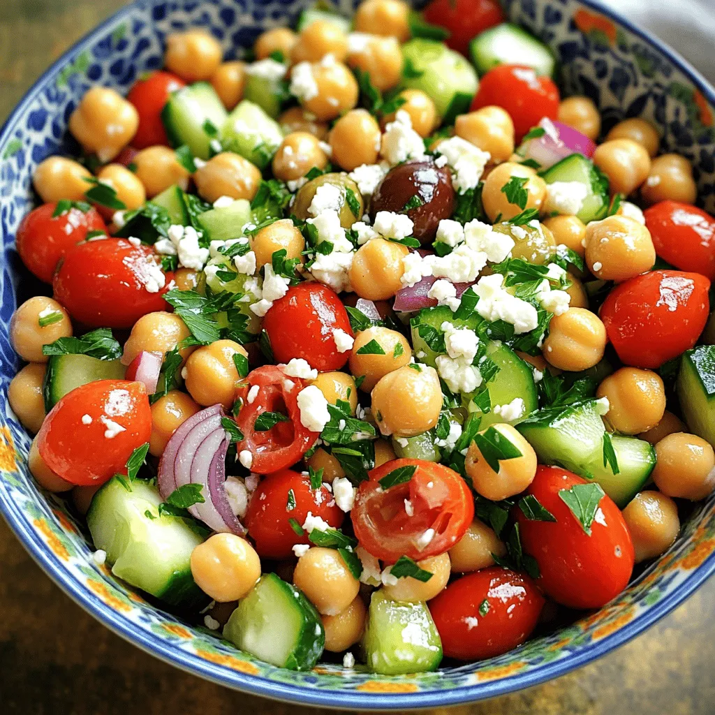 Mediterranean Chickpea Salad Healthy and Flavorful Dish