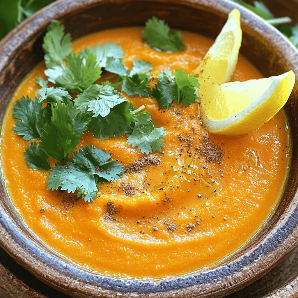 Moroccan Spiced Carrot Soup Flavorful and Comforting