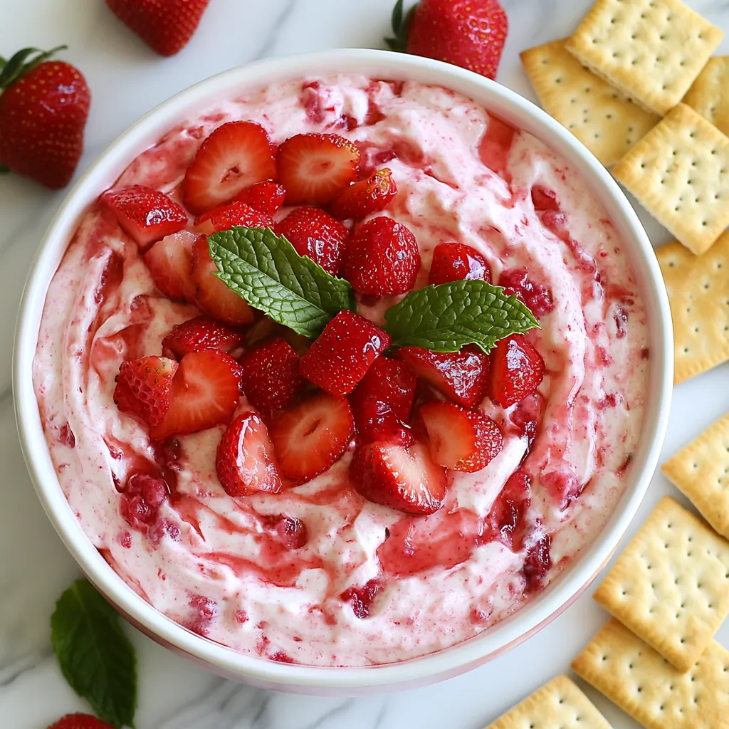 Strawberry Cheesecake Dip Simple and Delicious Treat