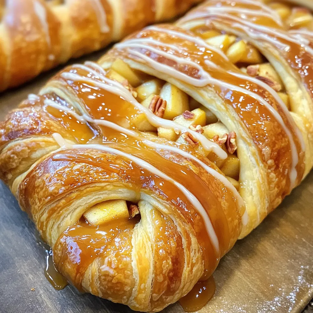 Caramel Apple Danish Braid Delightful and Simple Recipe