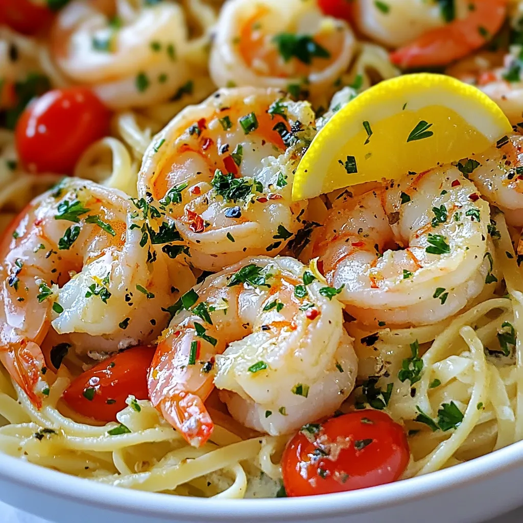 Lemon Garlic Shrimp Scampi Tasty and Simple Recipe