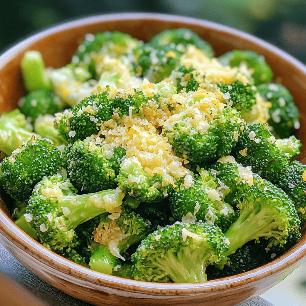 Air Fryer Garlic Parmesan Broccoli Flavorful Side Dish