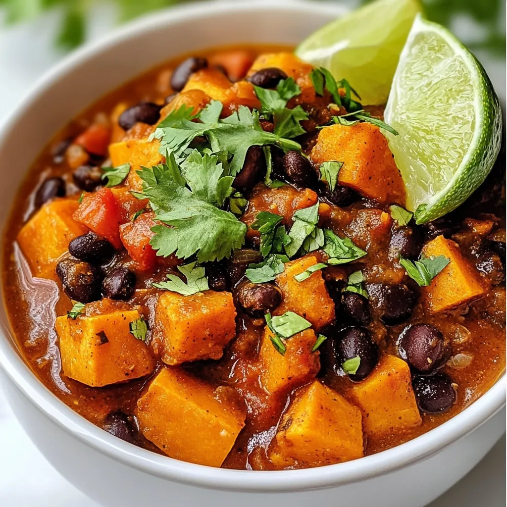 Sweet Potato Black Bean Chili Hearty and Flavorful Meal