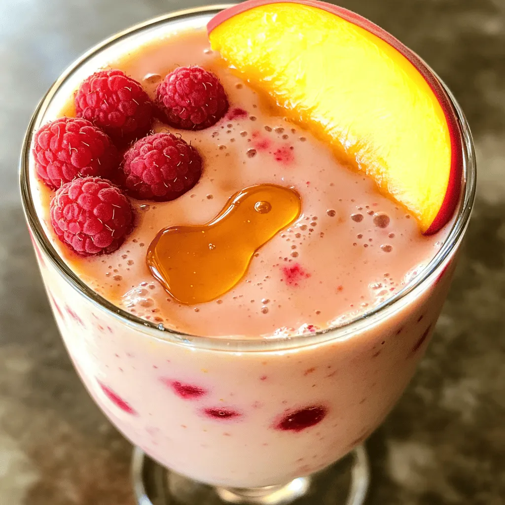 Peach Melba Smoothie Energizing and Refreshing Blend
