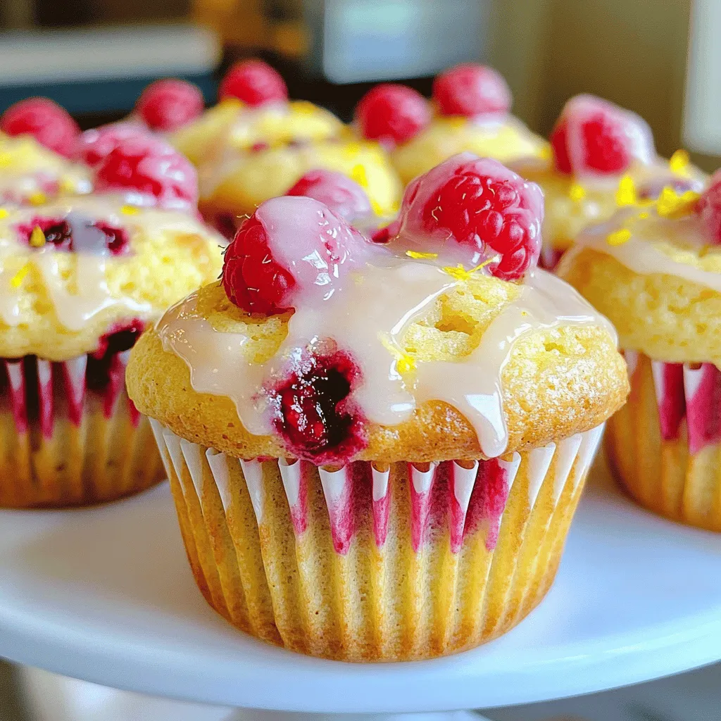 Lemon Raspberry Yogurt Muffins Soft and Flavorful Treat