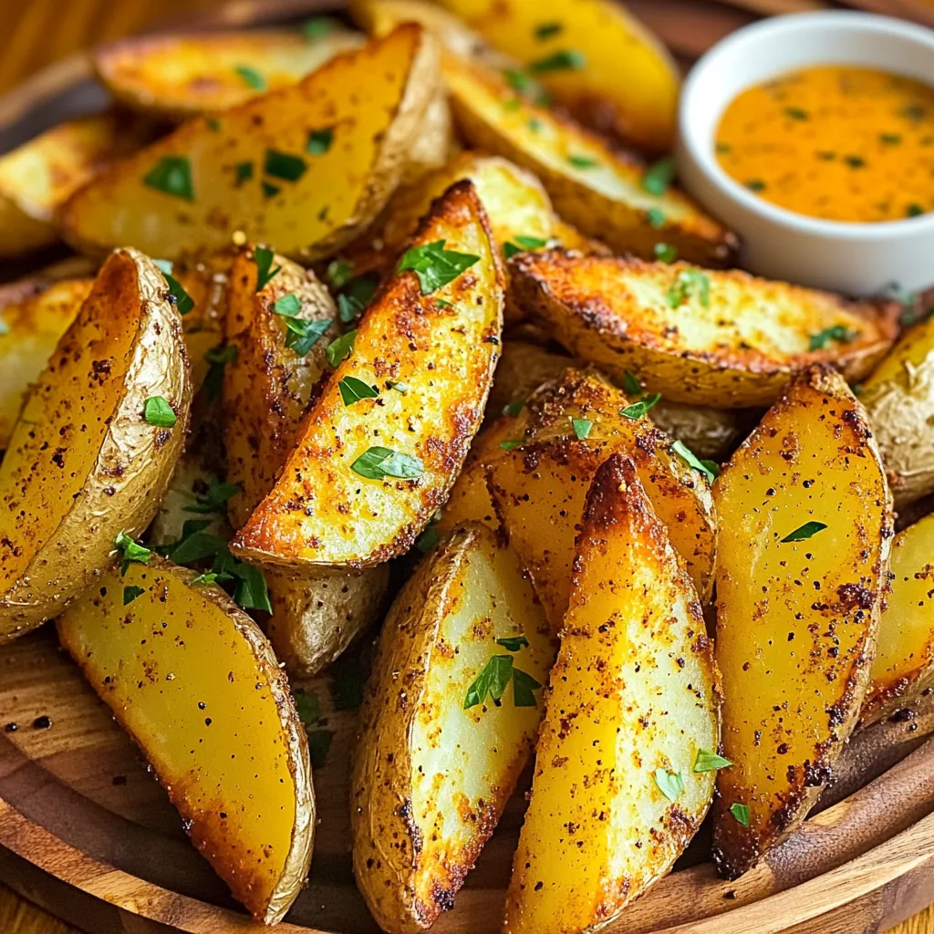 Air Fryer Cajun Potato Wedges Crispy and Flavorful