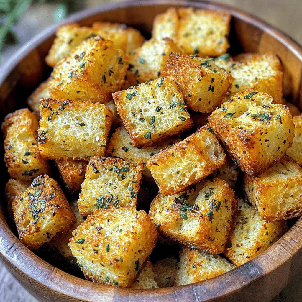 Air Fryer Garlic Herb Croutons Crisp and Flavorful Delight
