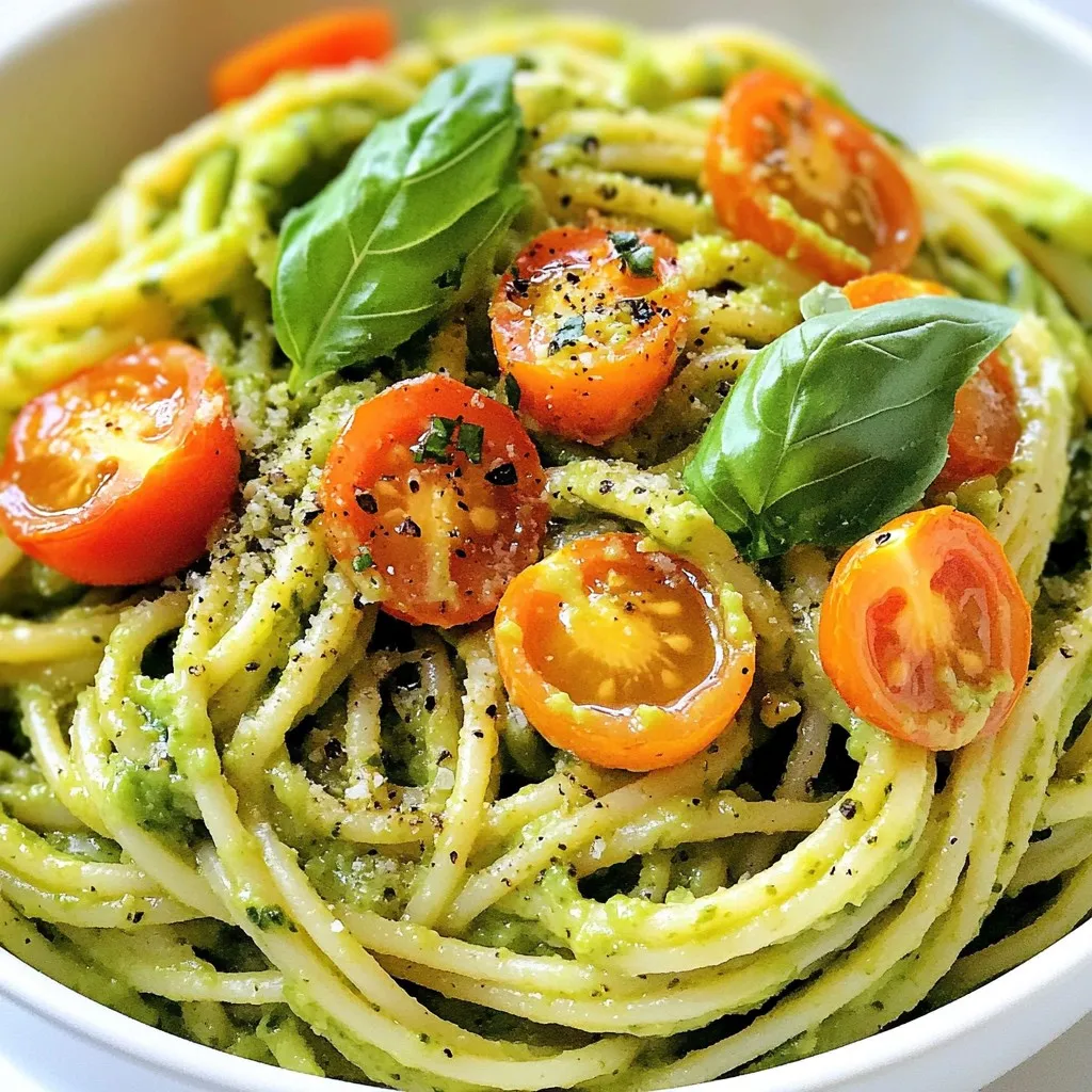 Creamy Avocado Pasta Delightful Weeknight Recipe