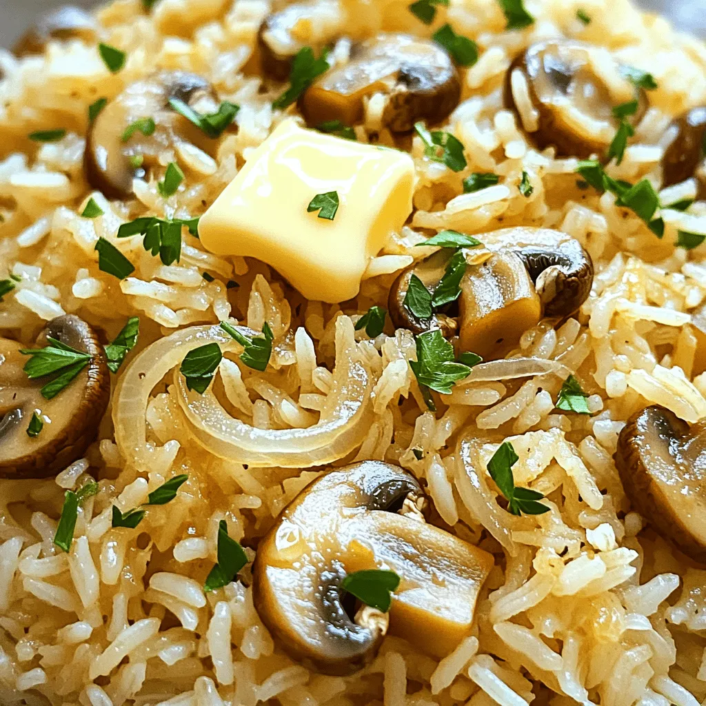 Garlic Butter Mushroom Rice Savory and Simple Dish