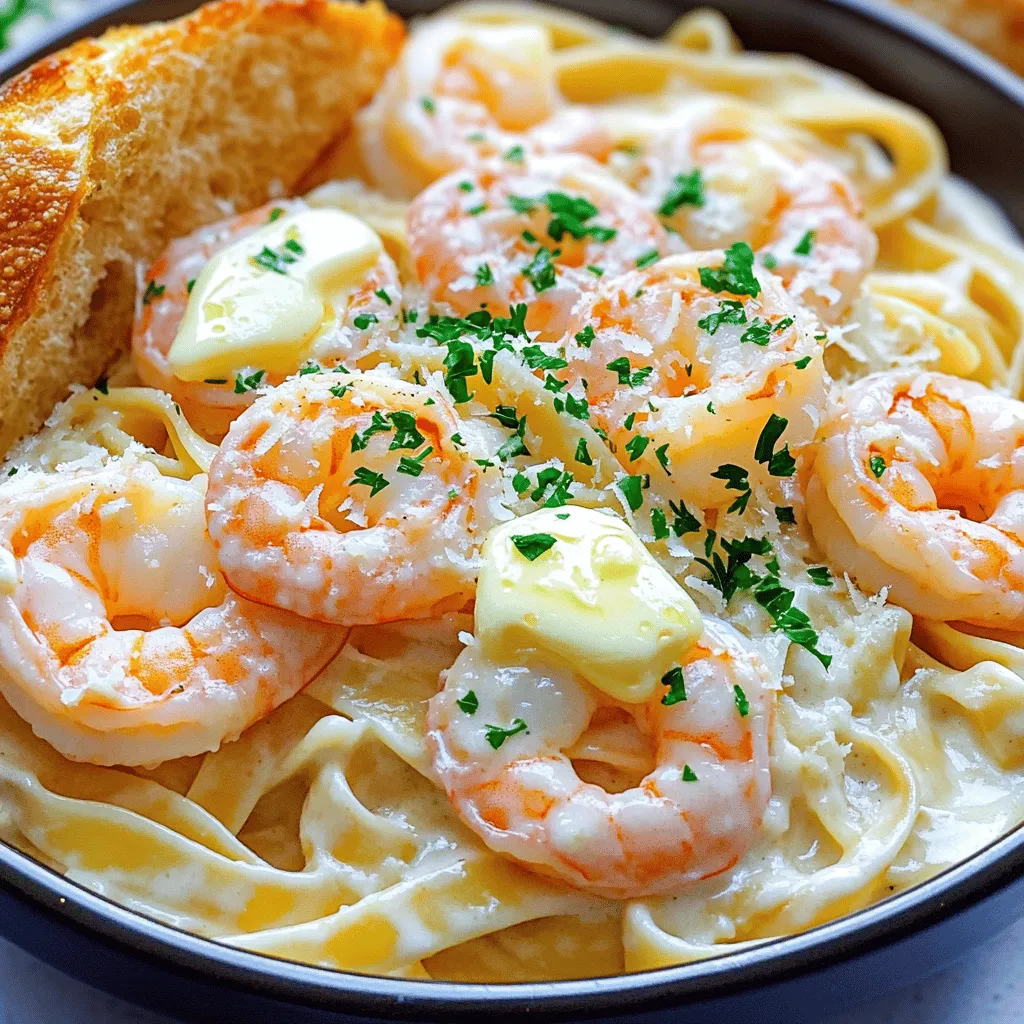 Garlic Shrimp Alfredo Creamy and Flavorful Delight
