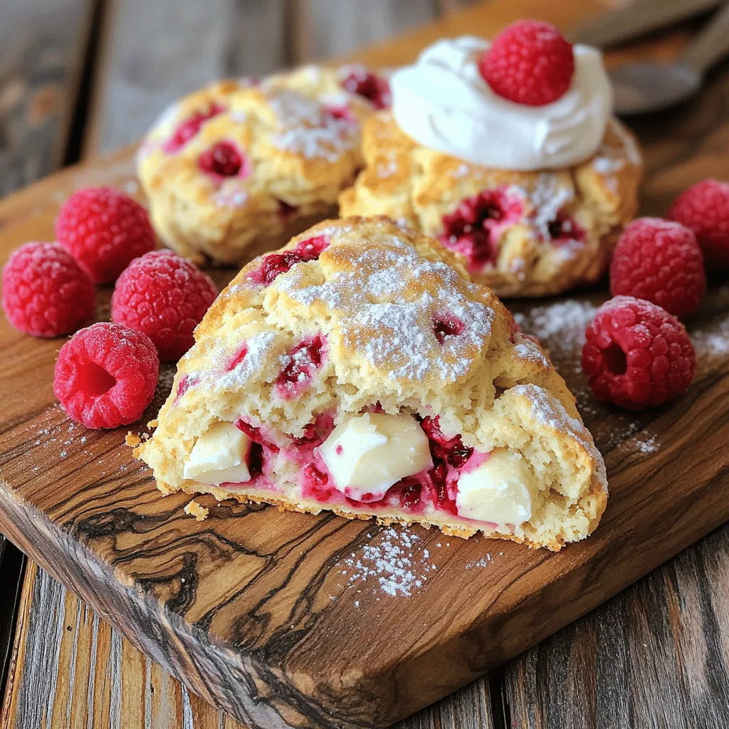 Raspberry White Chocolate Scones Delightful Treat Recipe