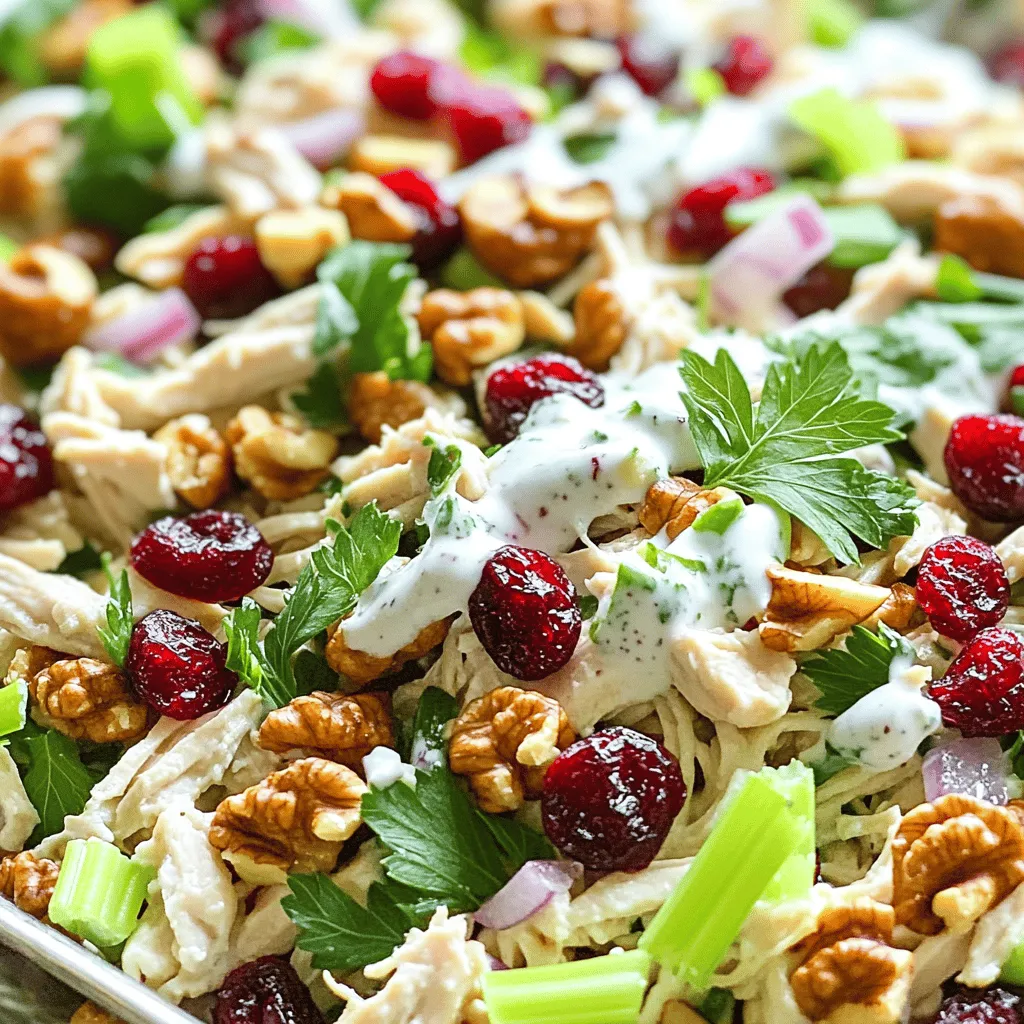 Cranberry Walnut Chicken Salad Unique and Flavorful Meal
