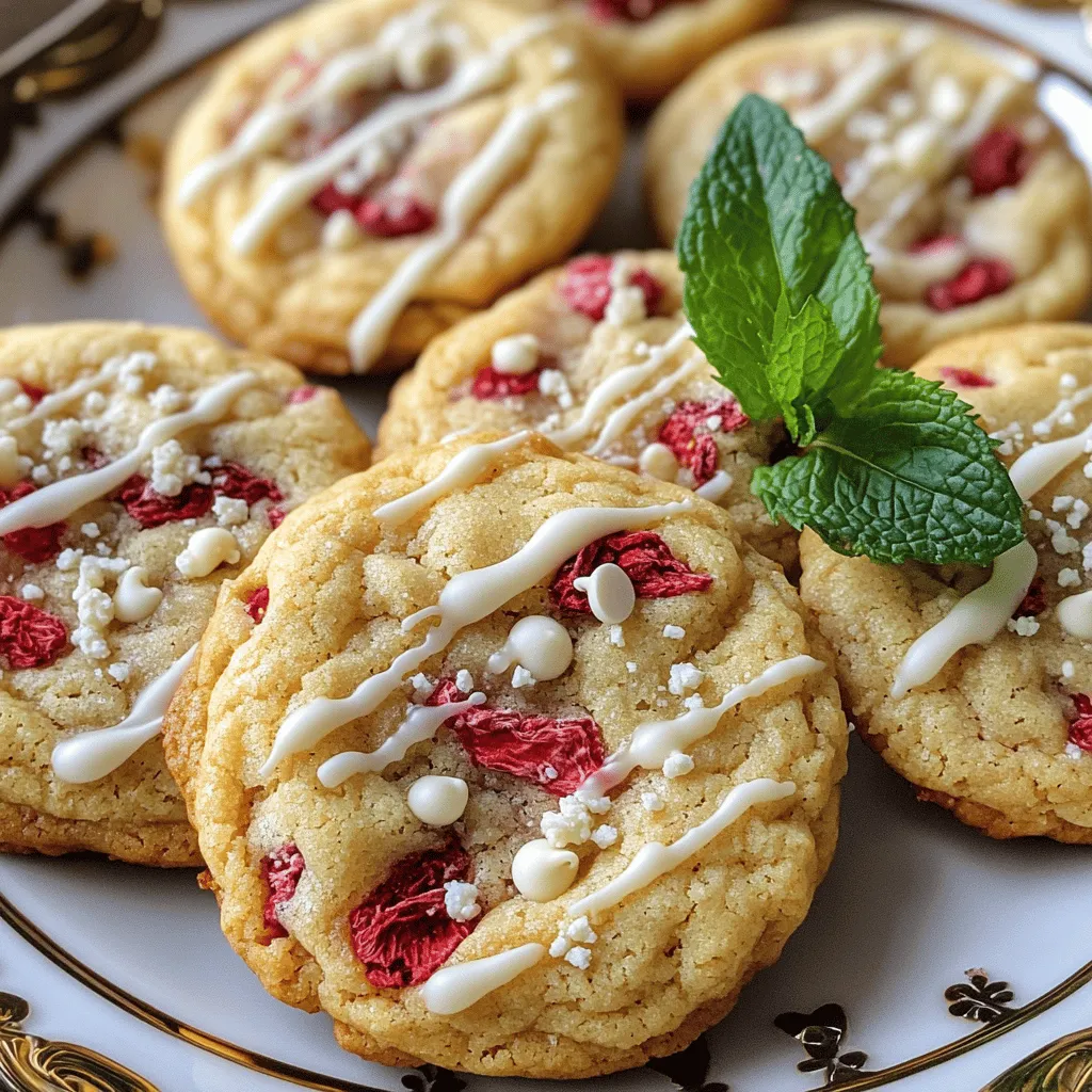 White Chocolate Strawberry Cookies Delightful Treat