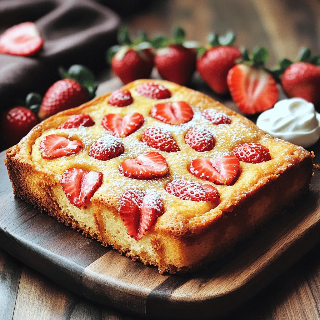 Skinny Strawberry Cake Easy and Low-Calorie Treat