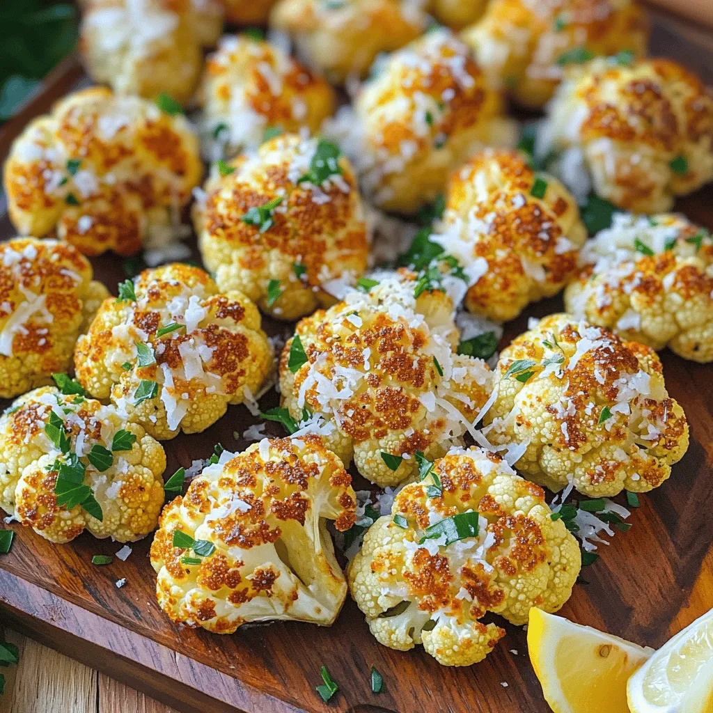 Garlic Parmesan Roasted Cauliflower Tasty Side Dish