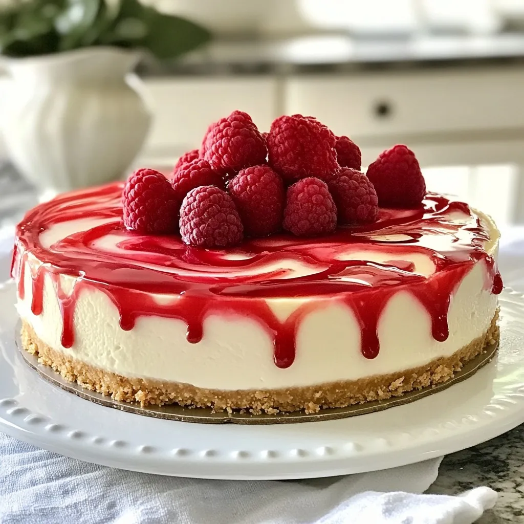 Raspberry White Chocolate Cheesecake Delight Recipe