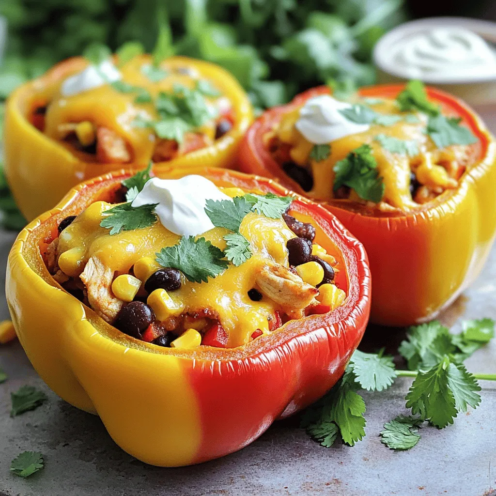 Chicken Fajita Stuffed Peppers Flavorful Dinner Idea