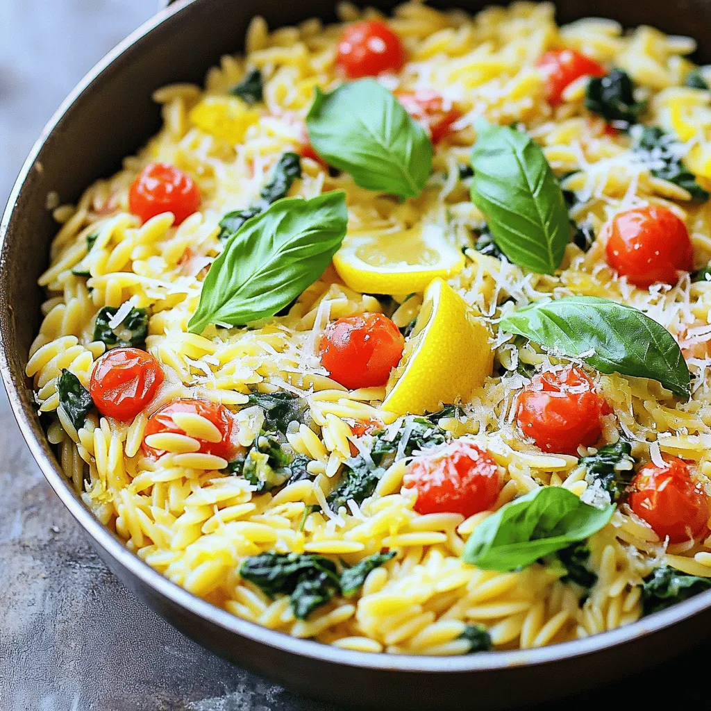 One Pan Lemon Parmesan Orzo Simple and Flavorful Meal