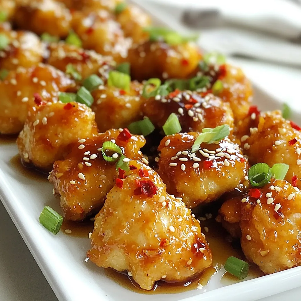 Spicy Honey Garlic Chicken Bites Flavorful and Easy