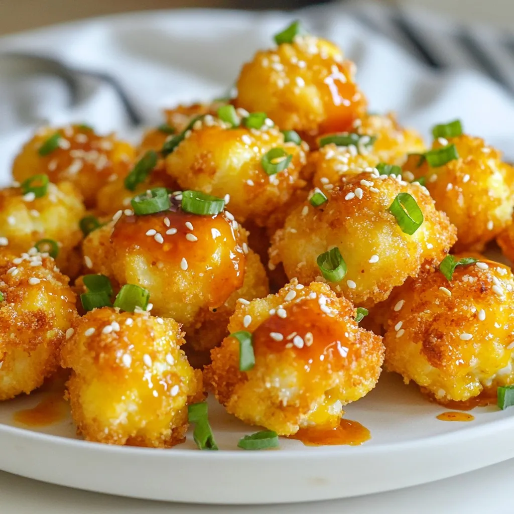 Sweet Chili Cauliflower Bites Crispy Flavors Await