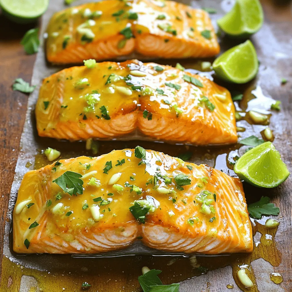 Honey-Lime Garlic Butter Baked Salmon Tasty Delight