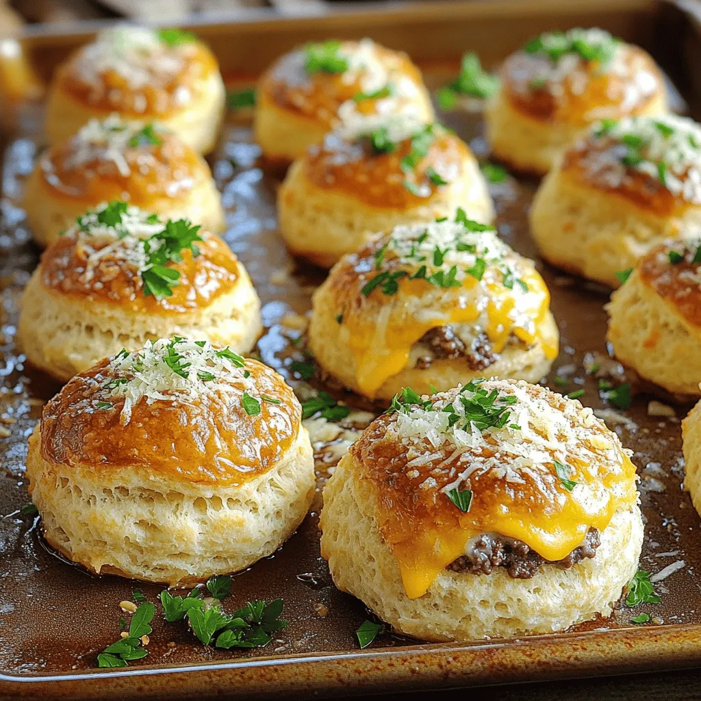 Garlic Parmesan Cheeseburger Bombs Flavor Explosion