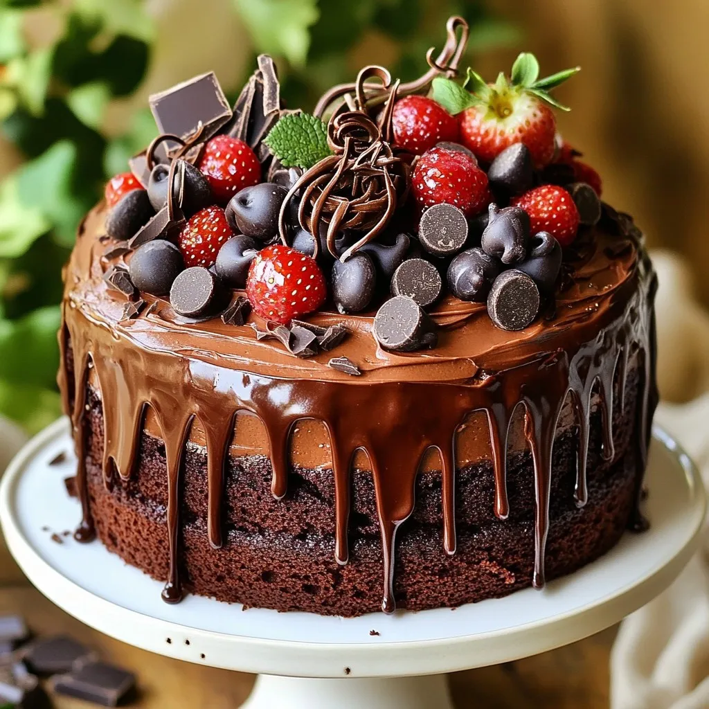 Triple Chocolate Fudge Cake Delectable Dessert Recipe