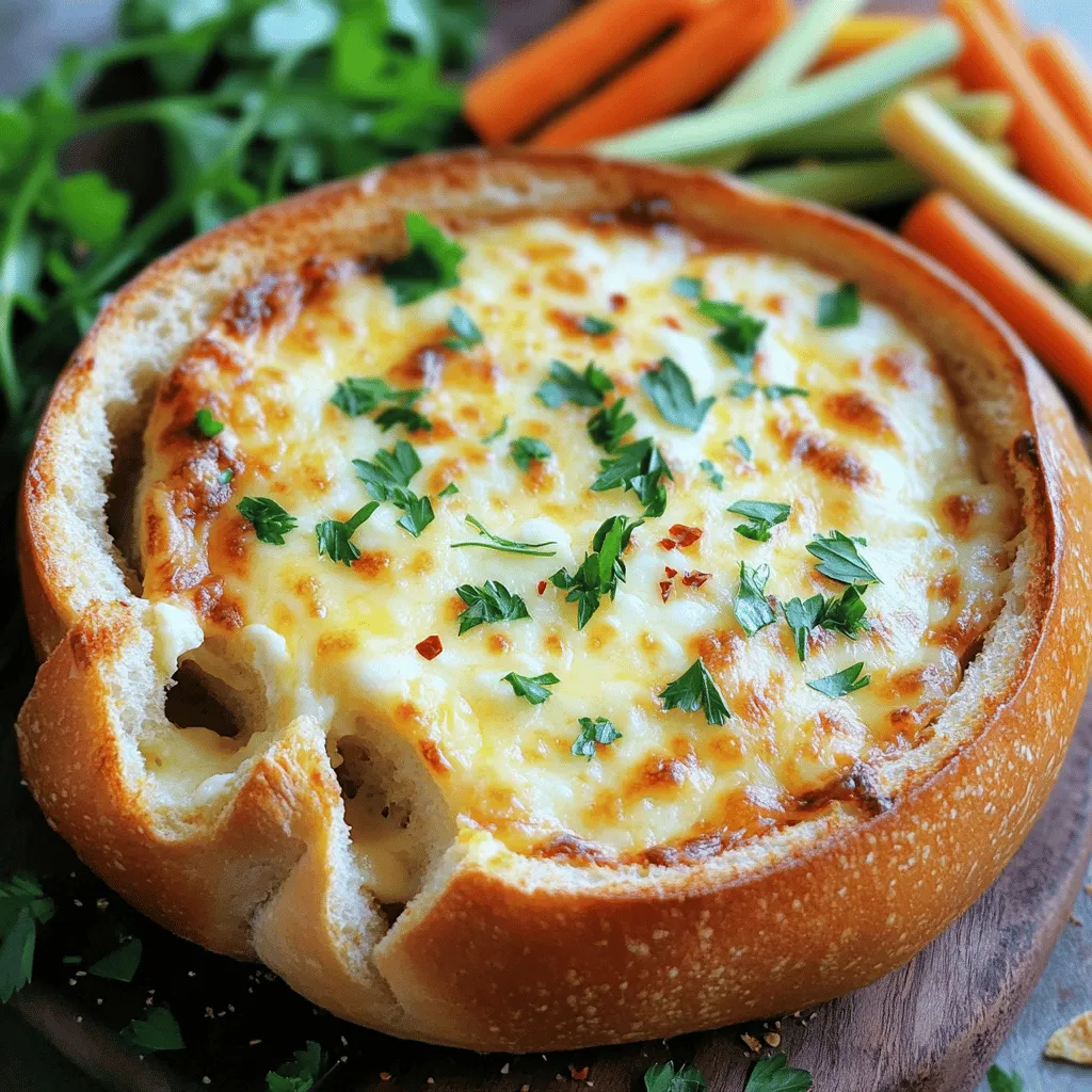 Baked Garlic Bread Dip Tasty and Simple Recipe