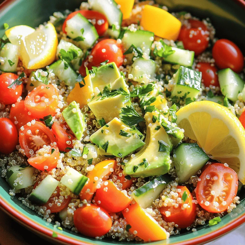 Lemon Herb Quinoa Salad Fresh and Flavorful Dish