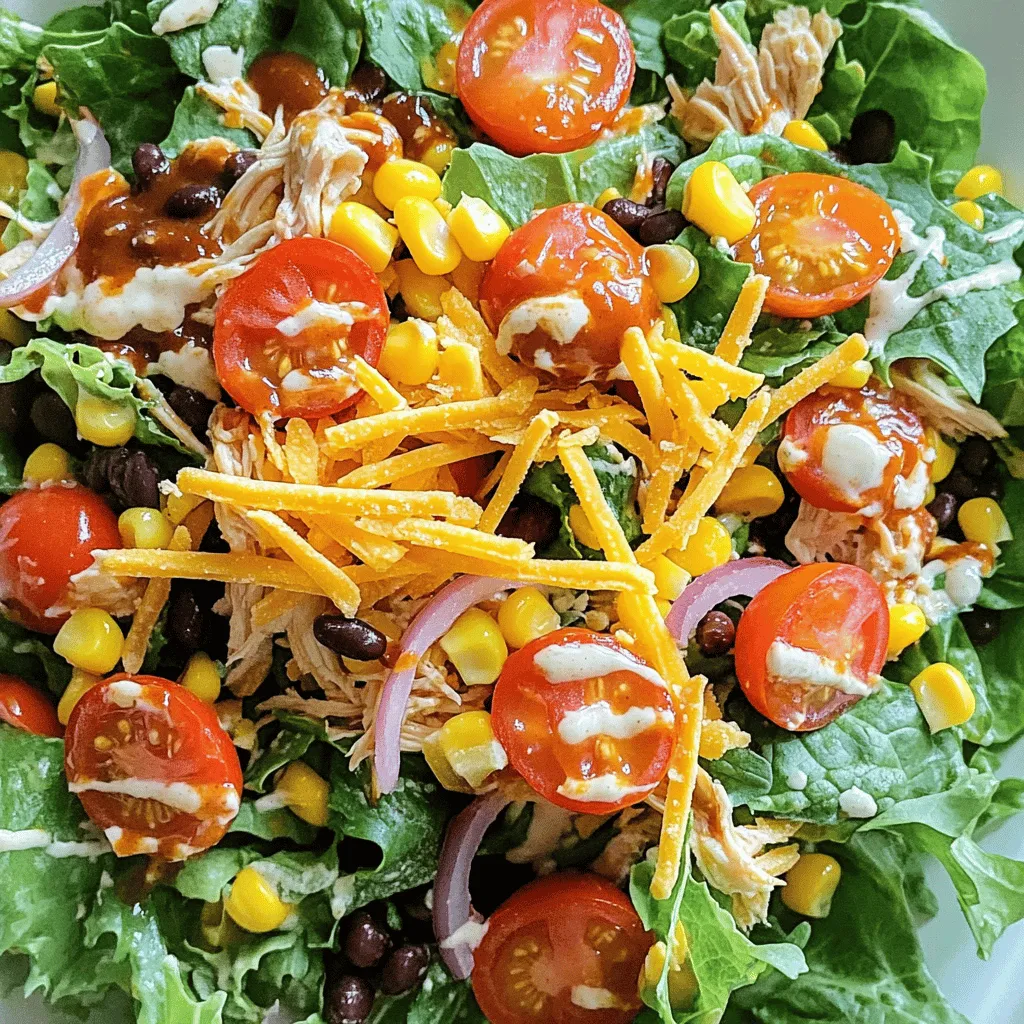 BBQ Ranch Chicken Salad Flavorful and Fresh Meal