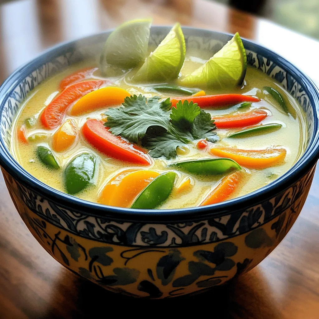 Thai Coconut Curry Soup Flavorful and Easy Recipe