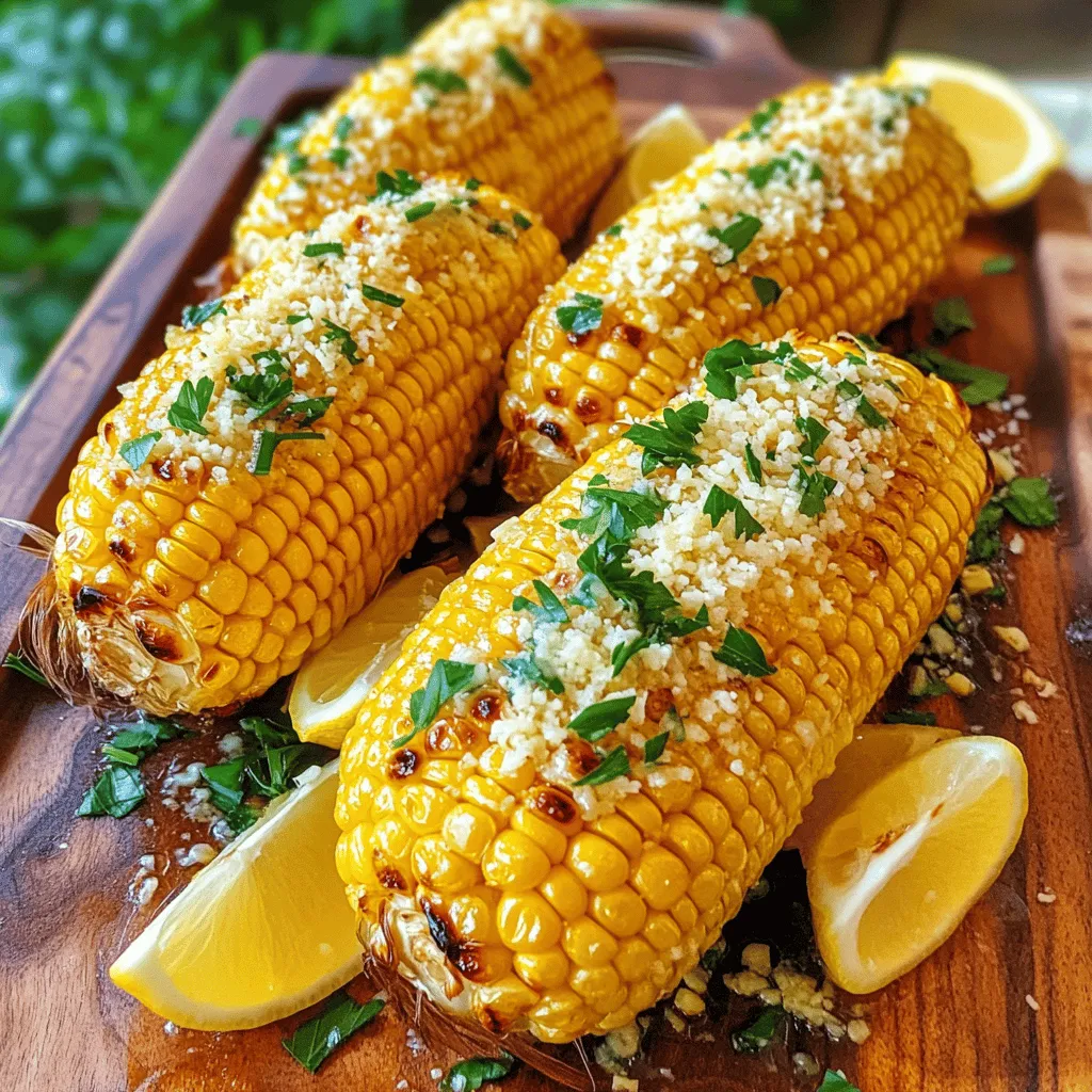 Flavorful Garlic Parmesan Roasted Corn Side Dish