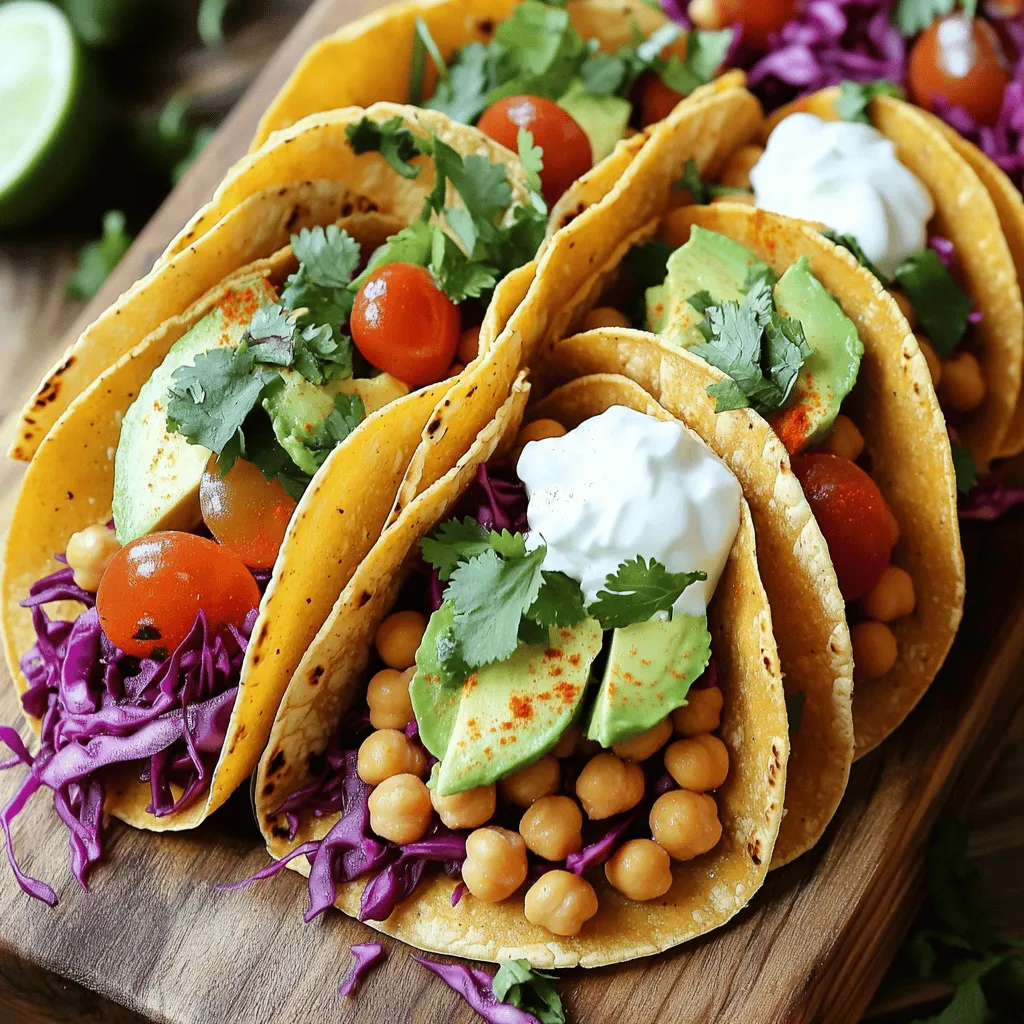 Spicy Chickpea Tacos Flavorful and Easy Recipe