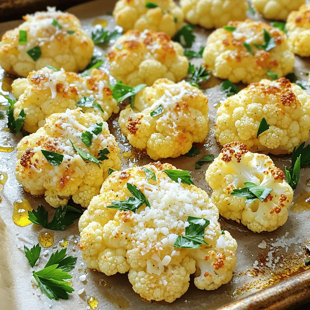 Garlic Parmesan Roasted Cauliflower Tasty Side Dish