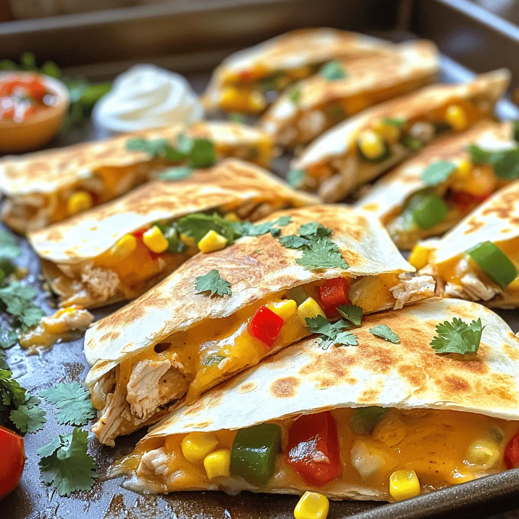 Sheet-Pan BBQ Chicken Quesadillas Tasty Family Meal