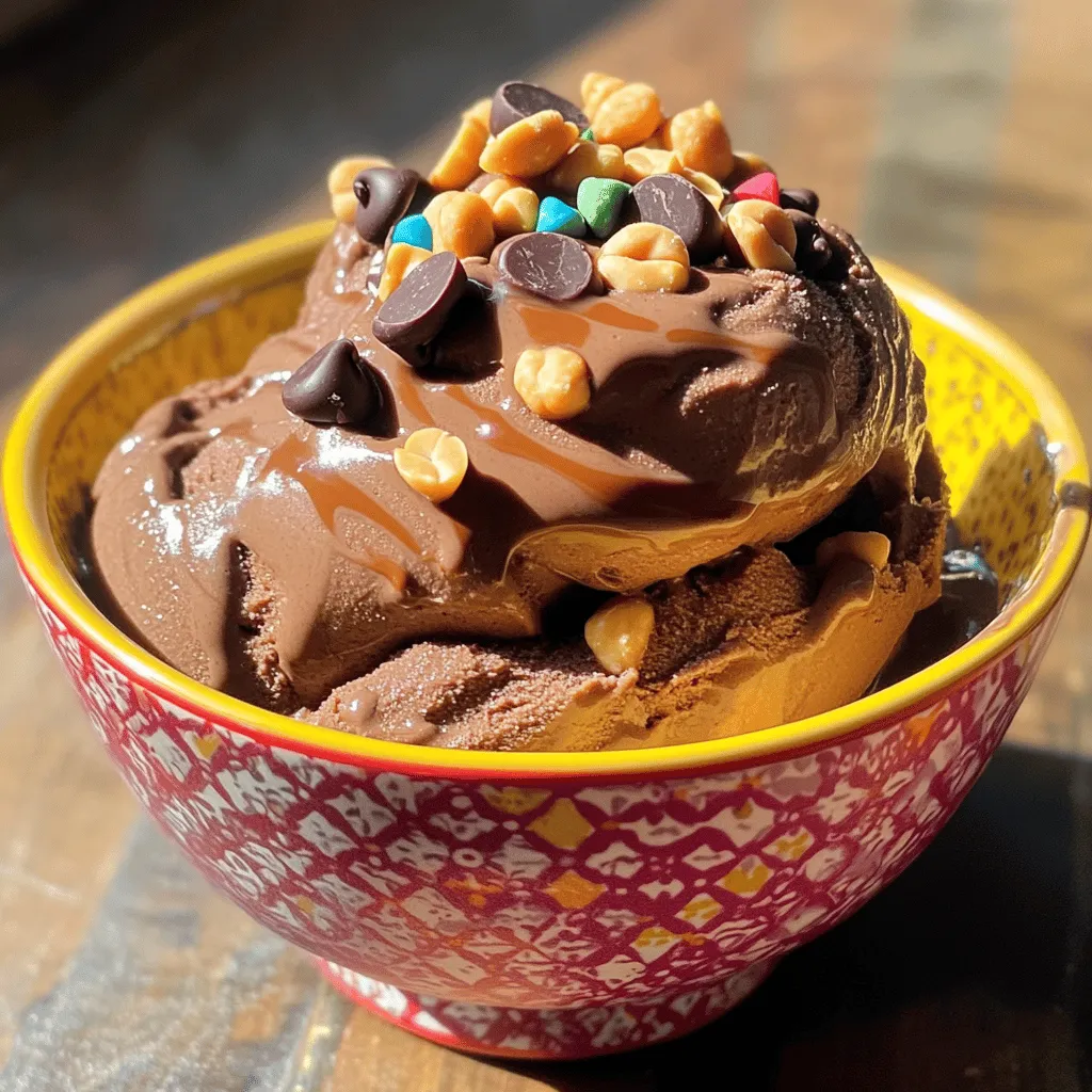 Chocolate Peanut Butter Banana Nice Cream Delight