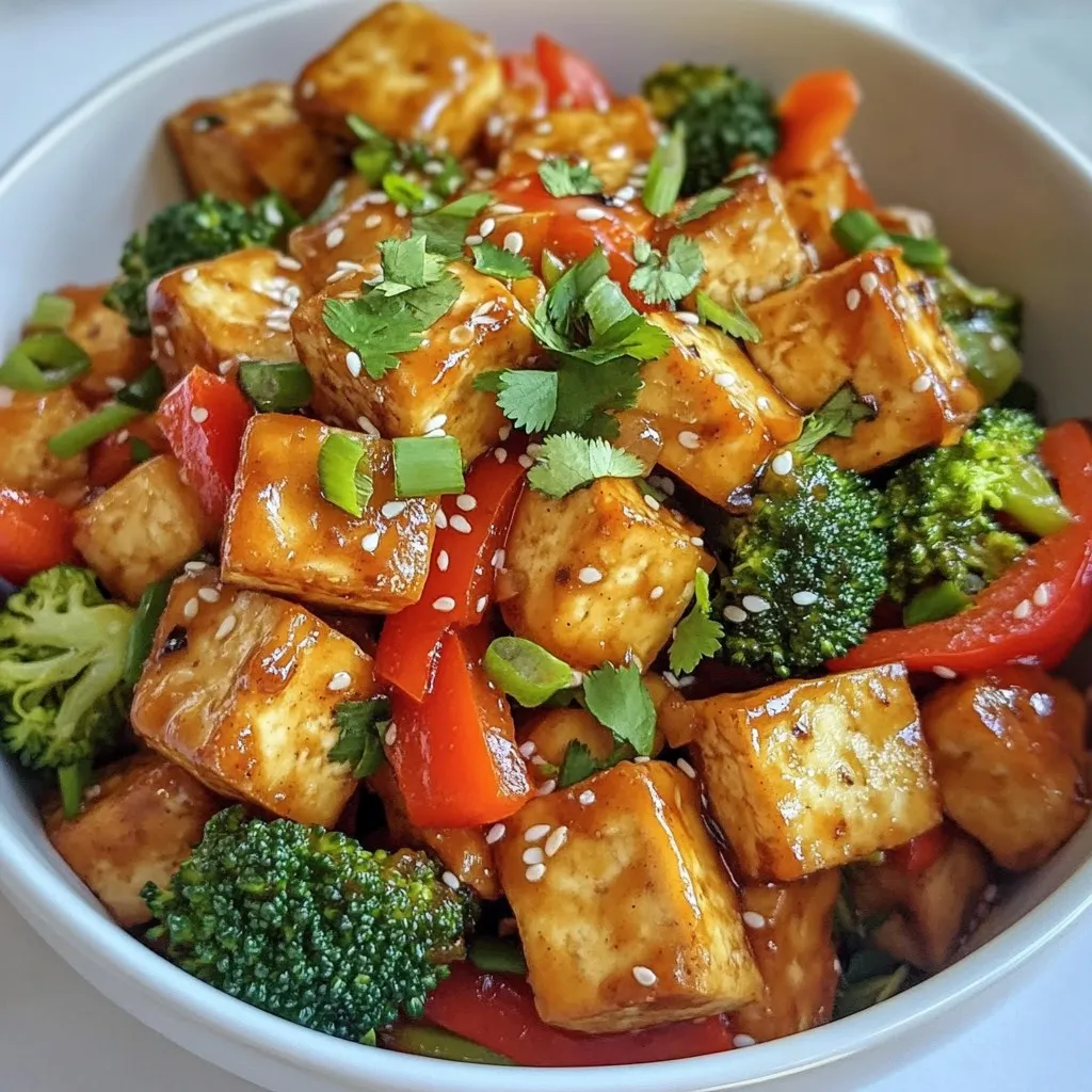 Spicy Garlic Tofu Stir Fry Flavorful and Easy Recipe