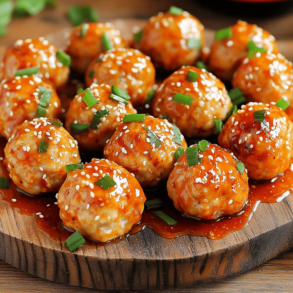 Firecracker Chicken Meatballs Bold and Flavorful Dish