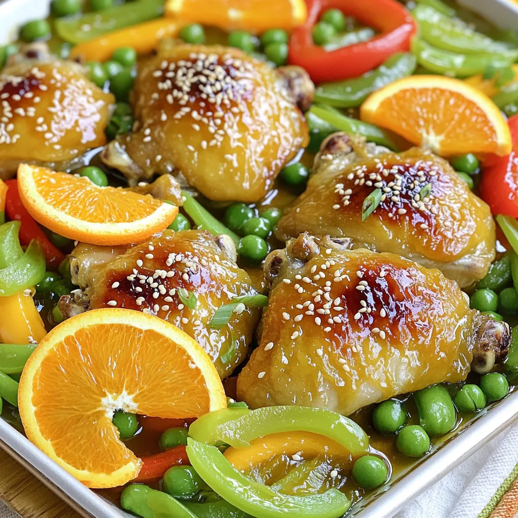 Sheet Pan Orange Ginger Chicken Flavorful Delight