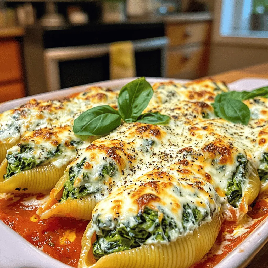 Creamy Spinach and Ricotta Stuffed Shells Delight