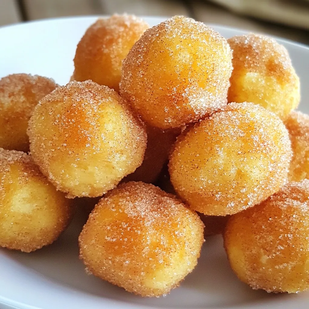 Cinnamon Sugar Donut Holes Delightful Treat Recipe